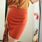 STYLEKELLY - Pleated Pencil Skirt