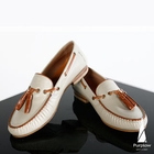 Purplow - Genuine-Leather Tassel-Accent Loafers