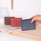 iswas - Faux-Leather Flap Card Holder 