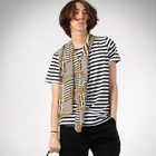 deepstyle - Stripe T-Shirt with Scarf