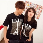 Sha 2 Shop - Scoop Neck Short-Sleeve Print Tee