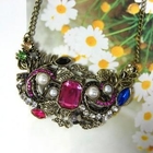 Angelove - Rhinestone with Pearl Necklace