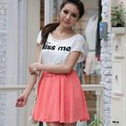 PUFFY - 'Kiss Me' Print Panel Dress