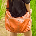 Fashion Lady - Faux-Leather Studded Cross Bag