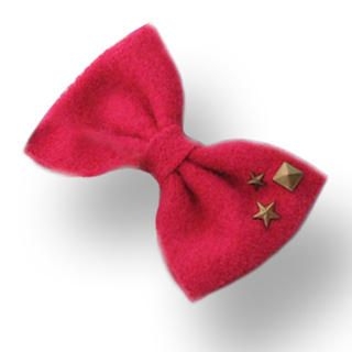 Fit-to-Kill - Stars on big bow hairpin -fuchsia Fit-to-Kill - Stars on big bow hairpin -fuchsia