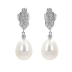 Keleo - 18K White Gold Diamond Earrings