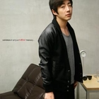 Groove9 - Faux-Leather Sleeve Baseball Jacket