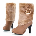 Smoothie - Faux Fur-Detail Mid-Calf Boots