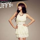 PUFFY - Beaded Wrap-Front Sleeveless Dress