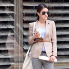 STYLEKELLY - Linen Blend Belted Jacket