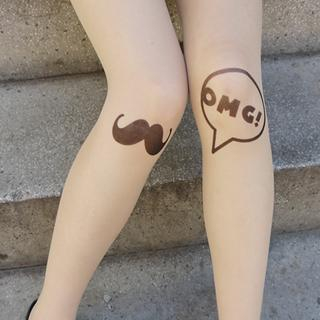 Tattoo-Print Tights Tattoo-Print Tights