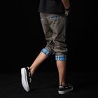 AOYAMA - Plaid-Panel Cropped Pants
