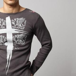 Long-Sleeve Printed Top