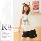 RingBear - Rhinestone-Detail Tee-Shirt