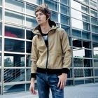 INTHING - Faux-Leather Hooded Jacket