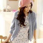 Tokyo Fashion - 3/4-Sleeve Pointelle Cardigan