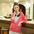 eFashion - V-Neck Hooded Cardigan
