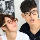 59 Seconds - Tortoiseshell Finish Geeky Glasses (Non-Prescription Lens Included)