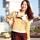 Ando Store - Faux Shearling-Lined Zip Jacket