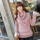 CLICK - Cowl-Neck Knit Sweater