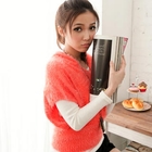 eFashion - Furry Knit Hooded Top
