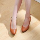 Smoothie - Lace-Up Frilled Kitten-Heel Flats