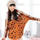 59 Seconds - Crochet-Collar Dotted Knit Top