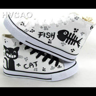 Print High-Top Sneakers