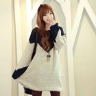 CLICK - Color-Block Sweater Dress