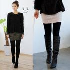 Celli Girl - Elastic Waist Metallic Miniskirt