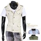 DANGOON - Drawstring-Waist Linen Vest