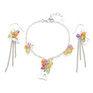 Angel's Heart Bracelet and Earrings Set Angel's Heart Bracelet and Earrings Set