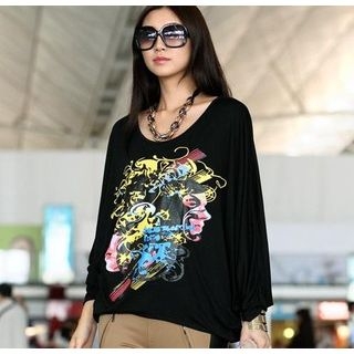 59 Seconds - Printed Oversized Top 59 Seconds - Printed Oversized Top