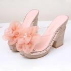 Grace Candy - Flower-Accent Clear Mules