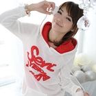 59 Seconds - Pompom Appliqué Hooded Sweater