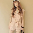CICI-SHOP - Wrap-Front Buttoned Playsuit