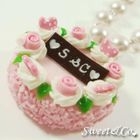Sweet & Co. - S&C Sweet Pink Rose Cake Color Pearl Necklace