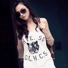 PUFFY - Distressed Back Print Tank Top
