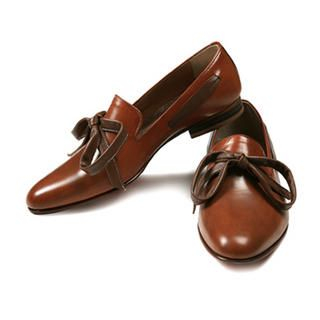 Handmade Big Ribon Loafers