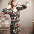 CatWorld - Patterned Long Top