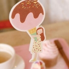 iswas - Girl Print Greeting Card