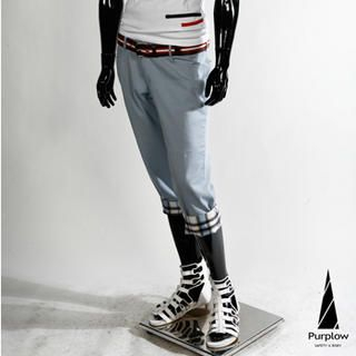 Cuffed-Hem Cropped Pants