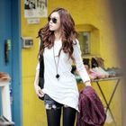 Koo - Asymmetric-Hem Long-Sleeve T-Shirt
