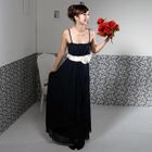 59 Seconds - Bow-Accent Chiffon Gown