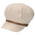 GRACE - Faux-Leather-Trim Casquette