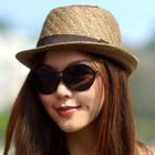 SOHO Central - Bow-Trim Straw Hat