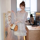 CLICK - Floral Layered Chiffon Dress