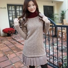 CLICK - Set: Knit Dress + Slipdress + Brooch