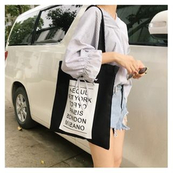 Eastin - Lettering Panel Shopper Bag Eastin - Lettering Panel Shopper Bag