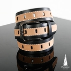 Purplow - Color-Block Genuine-Leather Belt